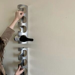 Vintage chrome IKEA wine rack — set of 2